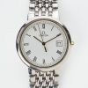 Stainless Steel, OMEGA, DeVille Quartz Wristwatch, circa mid 1980's