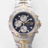 Stainless Steel / Gold Plated, Seiko Chronograph Sports Quartz Alarm Wristwatch, circa 2008
