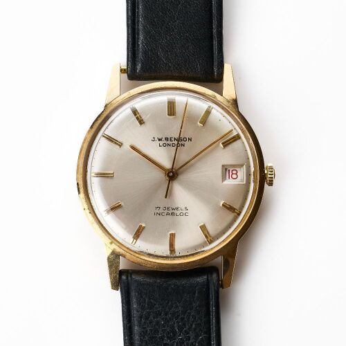 9ct Yellow Gold, J.W. Benson London Hand-wound Wristwatch, circa 1970's