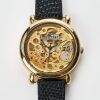 Gold Plated, Martell (Cognac) Branded Skeletonised Hand-wound Wristwatch, circa late C20th