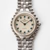 White Gold Plated / Steel, Christian Bernard Paris Ladies Quartz Wristwatch, circa 1990's