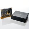 Luctie / Brass, Jaeger-LeCoultre Marina Mantel clock ref 349 Oriental Geisha Willow Scene with Box, circa 1960's - 5