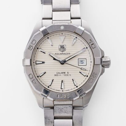 Stainless Steel, TAG Heuer Aquaracer Calibre 5 Automatic Wristwatch