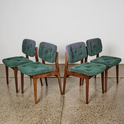 A Set of Four Danish Teak Mid-Century Dining Chairs 1960s