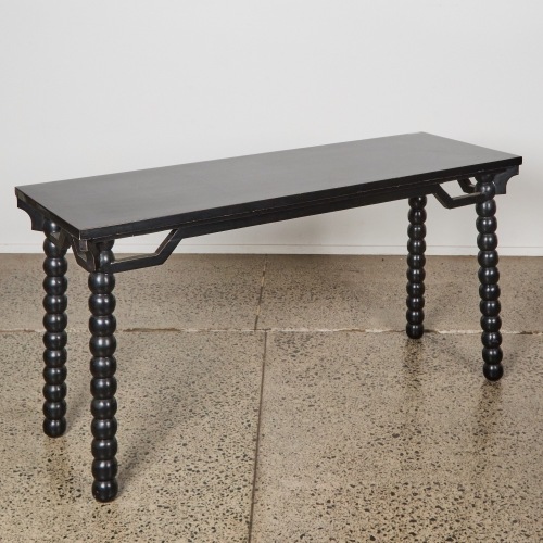 A Bobbin Leg Altar Console Table