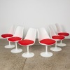 A Set of Six Eero Saarinen Tulip Style Dining Chairs