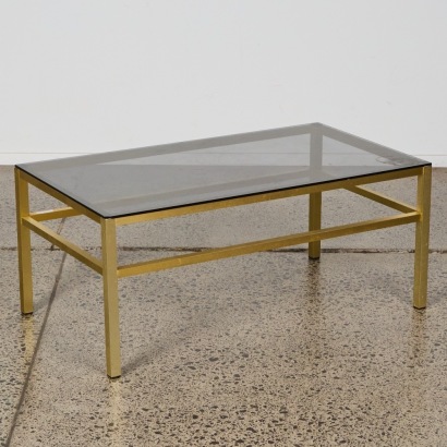 A Smoked Glass Coffee Table