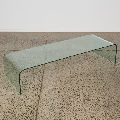 A Glass Waterfall Coffee Table
