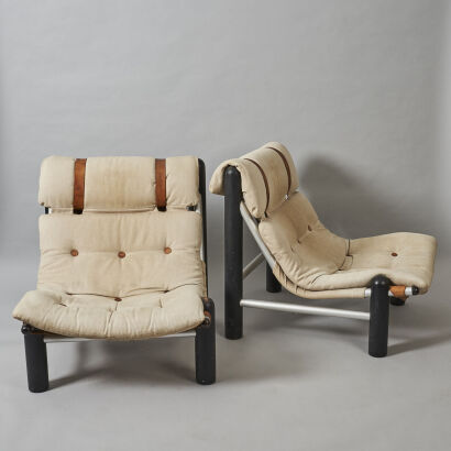 A Pair of Robert Dunlop 'Squatters Campaign' Chairs&nbsp;