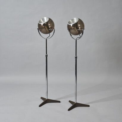 A Pair of Retro German Floor Lamps