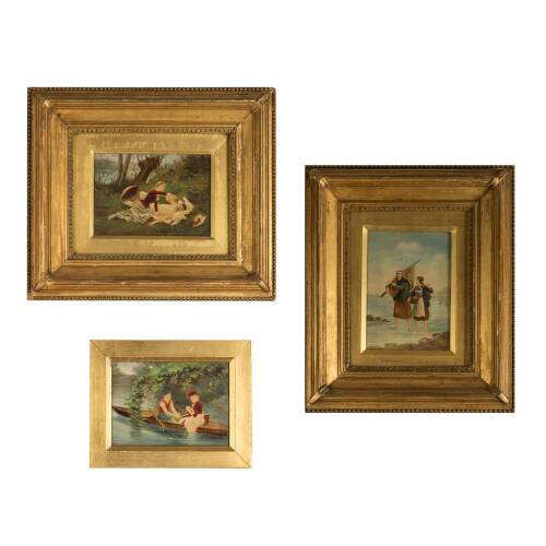 Three Victorian Hand Coloured Prints