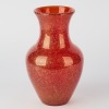 Murano Red Vase with Gold Inserts