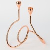 A Copper Coloured Loop Candle Holder - 2