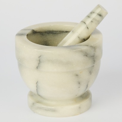 A Marble Mortar and Pestle