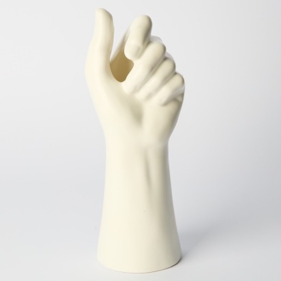 A Ceramic Hand-Shaped Vase