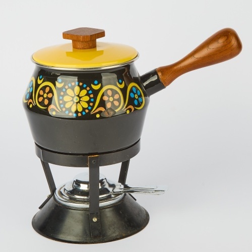A 1970s Flower Power Fondue Set