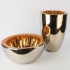 A Pairing of Large Platinum and Gold Lustreware Vessels