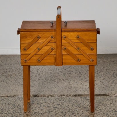 Wooden Sewing Box Circa 1960s