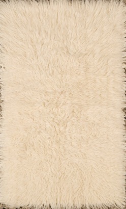 A Small Vintage Flokati Rug