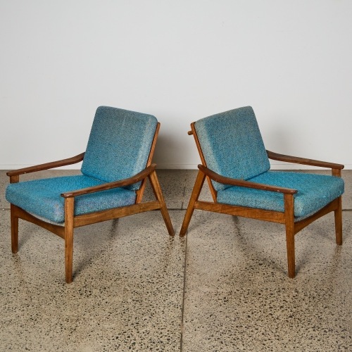 A Pair Of All Original Mid Century Armchairs
