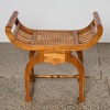 A Teak And Rattan Kartini Stool - 2