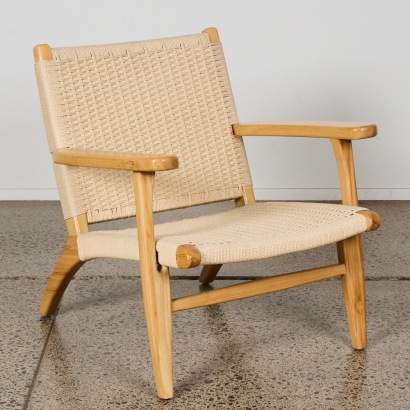 A Hans Wegner Style CH25 Lounge Chair