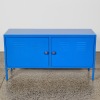 A Blue Metal Cabinet