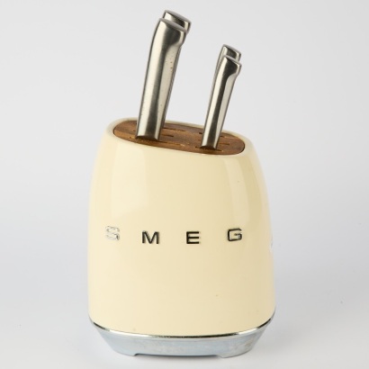 A Smeg Knife Block