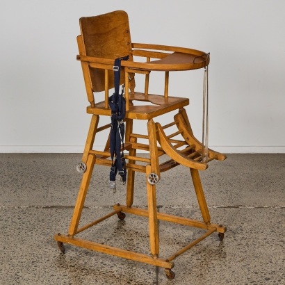 Antique Child's High Chair, French, Circa 1800s