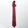 Herm&egrave;s, 100% Silk, Red Horsebit Tie