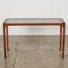 A Walnut and Glass Hall Table - 2