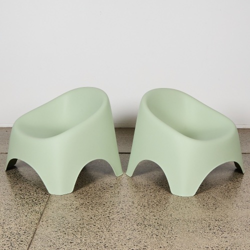 A Pair of Sage Outdoor Chairs