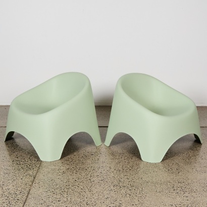 A Pair of Sage Outdoor Chairs
