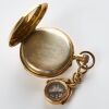 18ct Yellow Gold, Swiss Made Pocket Watch, retailed by W.McFerran Manchester with 18ct Rose Gold Carnelian / Mother-of -Pearl Compass Swivel Fob Set - 3