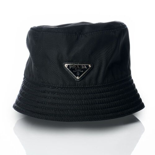 Prada, Black Nylon Bucket Hat