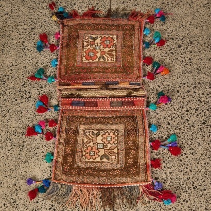 A Vintage Hand Knotted Saddle Bag