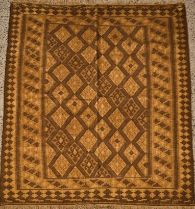 A Hand Knotted Wool Kilim