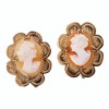9ct Yellow Gold, Shell Cameo Earrings