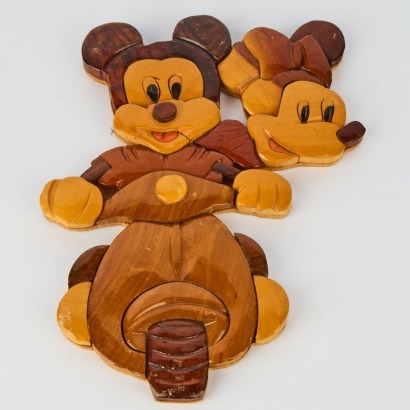 A Vintage Disney Mickey and Minnie Mouse Sign