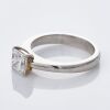 Platinum, Handmade, 1.10ct Princess-Cut Diamond Solitaire Ring - 2