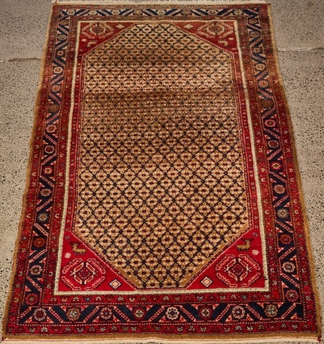 A Hand Knotted Persian Hamadan Rug Af