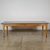 An Antique French Oak Plank Top Dining Table - 2