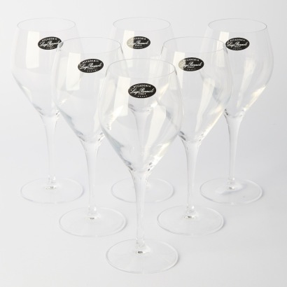 A set of six Luigi Bormioli Wine Glasses