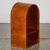 A Curved Wood Shelf Unit - 2