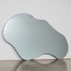 A Modern Biomorphic Full Legnth Wall Mirror with Bevelled Edges