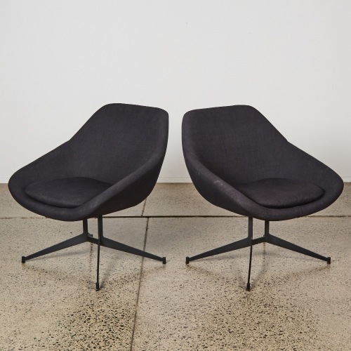 A Pair Of Minimal Accent Lounge Chairs