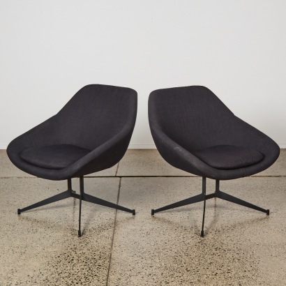 A Pair Of Minimal Accent Lounge Chairs