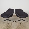 A Pair Of Minimal Accent Lounge Chairs