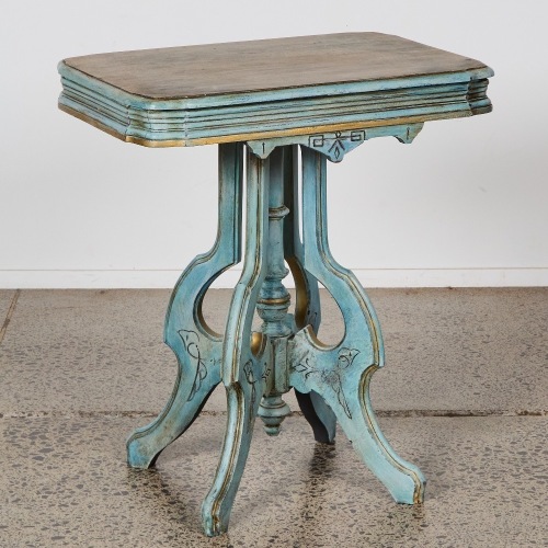 A Painted Victorian Style Side Table