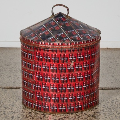A Vintage Eveready Battery Bin